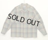 70'S PENDLETON "BOARD SHIRT" ウール オープンカラーシャツ オンブレチェック USA製 (VINTAGE)