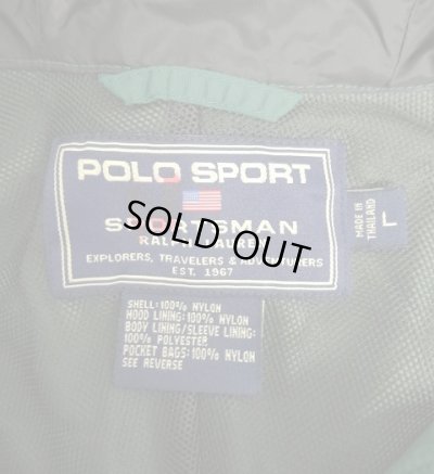 画像2: 90'S POLO SPORT "SPORTSMAN" フィッシング アノラックパーカー ダークグリーン (VINTAGE)