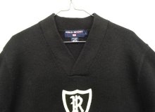 他の写真1: 90'S RALPH LAUREN "POLO SPORT" メリノウール Vネック セーター ブラック (VINTAGE)