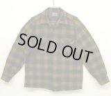 60'S PENDLETON "BOARD SHIRT" ウール オープンカラーシャツ オンブレチェック USA製 (VINTAGE)