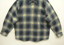 他の写真3: 90'S J.CREW 旧タグ レーヨン混 長袖シャツ オンブレチェック ポルトガル製 (VINTAGE)