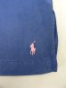 画像3: 90'S RALPH LAUREN シルク/リネン 裾ロゴ刺繍 長袖 オープンカラーシャツ ブルー (VINTAGE) (3)