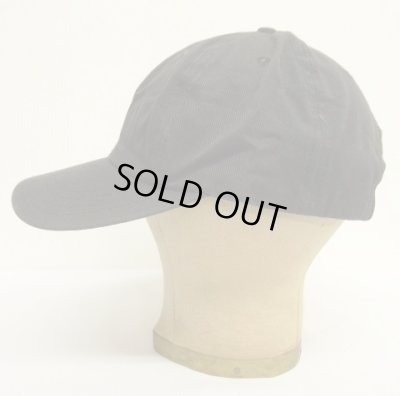 画像3: 90'S RALPH LAUREN ロゴ刺繍 ベースボールキャップ ブラック USA製 (VINTAGE)