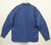 画像4: 90'S RALPH LAUREN シルク/リネン 裾ロゴ刺繍 長袖 オープンカラーシャツ ブルー (VINTAGE) (4)