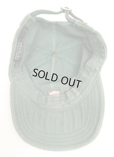 画像5: 90'S RALPH LAUREN エンブレムロゴ ベースボールキャップ グリーン USA製 (VINTAGE)