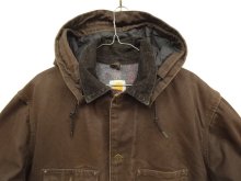 他の写真1: 00'S CARHARTT 裏地ブランケット フード付き ダックカバーオール ダークブラウン (VINTAGE)