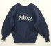 画像1: 90'S CHAMPION "KELLOGG" 刺繍タグ リバースウィーブ ネイビー メキシコ製 (VINTAGE) (1)