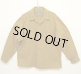 60'S PENDLETON "BOARD SHIRT" ウール オープンカラーシャツ マスタード USA製 (VINTAGE)