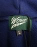 画像2: WOODBLOCK "W FELT PATCHED PIGMENT SWEAT HOODIE" NAVY (NEW) (2)