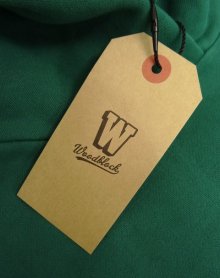 他の写真2: WOODBLOCK "W FELT PATCHED PIGMENT SWEAT HOODIE" GREEN (NEW)