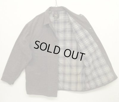 画像3: 90'S RRL 初期 三ツ星タグ 裏地フランネル ブラックシャンブレー カバーオール (VINTAGE)