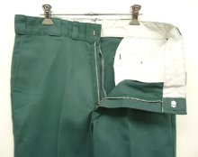 他の写真1: 70'S DICKIES 874 チビタグ ワークパンツ グリーン アルミジップ W34L28 USA製 (VINTAGE)