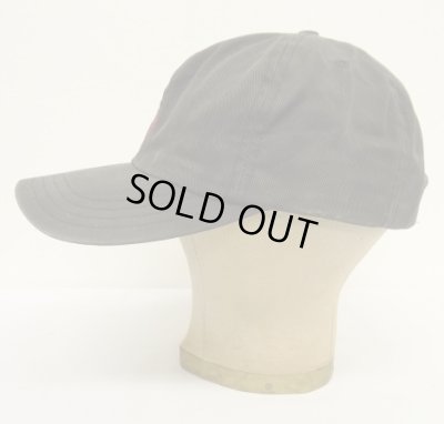 画像3: 90'S RALPH LAUREN ロゴ刺繍 ベースボールキャップ フェードブラック USA製 (VINTAGE)