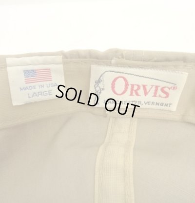 画像6: 80'S ORVIS キャンバス ロングビルキャップ ベージュ/ブラック USA製 (VINTAGE)