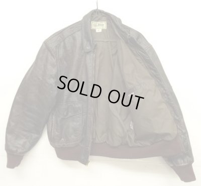 画像6: 90'S LL Bean "THINSULATE入り" A-2 ゴートスキン レザー フライトジャケット ブラウン USA製 (VINTAGE)