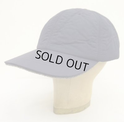 画像1: 90'S J.CREW 旧タグ 中綿入り 裏地ウール ベースボールキャップ ネイビー USA製 (VINTAGE)