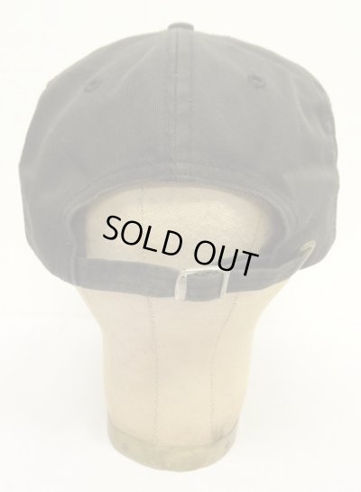 画像4: 90'S RALPH LAUREN ロゴ刺繍 ベースボールキャップ フェードブラック USA製 (VINTAGE)