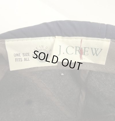 画像6: 90'S J.CREW 旧タグ 中綿入り 裏地ウール ベースボールキャップ ネイビー USA製 (VINTAGE)