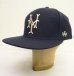 画像1: AMERICAN NEEDLE "NEW YORK CUBANS" ウール フラットバイザー ベースボールキャップ NAVY (NEW) (1)