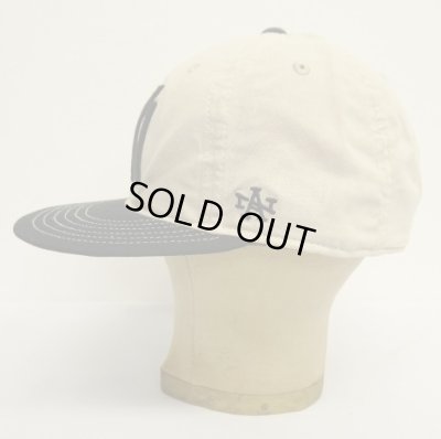 画像3: AMERICAN NEEDLE "NEW YORK BLACK YANKEES" 6パネル ベースボールキャップ アイボリー/ブラック (NEW)