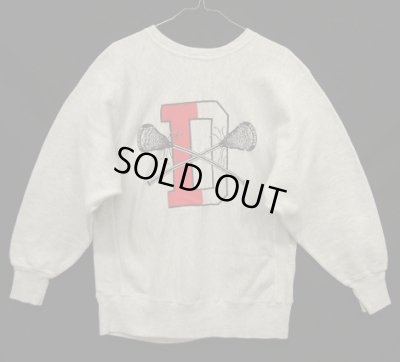 画像1: 90'S CHAMPION "バックプリントD" 刺繍タグ リバースウィーブ グレー USA製 (VINTAGE)