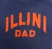 画像3: 80'S HANES "ILLINI DAD" ラグランスリーブ クルーネック スウェットシャツ ネイビー USA製 (VINTAGE) (3)