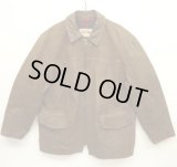 ヴィンテージ FOVER 裏地付き レザーカーコート ダークブラウン イタリア製 (VINTAGE)