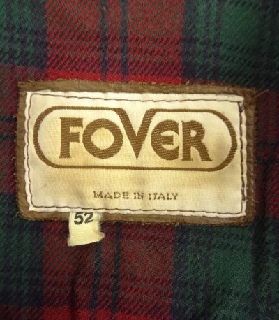 画像2: ヴィンテージ FOVER 裏地付き レザーカーコート ダークブラウン イタリア製 (VINTAGE)