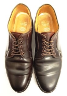 他の写真1: ALDEN x BROOKS BROTHERS 00035 コードバン プレーントゥ レザーシューズ バーガンディ USA製 (USED)