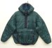 画像1: 90'S LL Bean プリマロフト ハーフジップ フード付きジャケット グリーン/パープル USA製 (VINTAGE) (1)