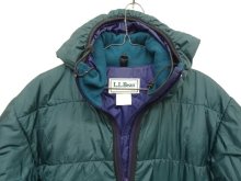 他の写真2: 90'S LL Bean プリマロフト ハーフジップ フード付きジャケット グリーン/パープル USA製 (VINTAGE)