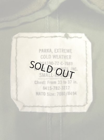 画像3: 70'S アメリカ軍 US ARMY "フルセット" M-65 フィッシュテールパーカー フード＆ライナー付き SMALL (VINTAGE)