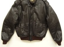 他の写真2: 90'S LL Bean "THINSULATE入り" A-2 ゴートスキン レザー フライトジャケット ブラウン USA製 (VINTAGE)