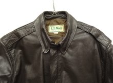 他の写真1: 90'S LL Bean "THINSULATE入り" A-2 ゴートスキン レザー フライトジャケット ブラウン USA製 (VINTAGE)