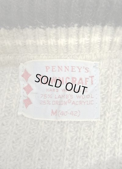 画像2: 50'S TOWNCRAFT スクエアネック ワッフルセーター グレー (VINTAGE)