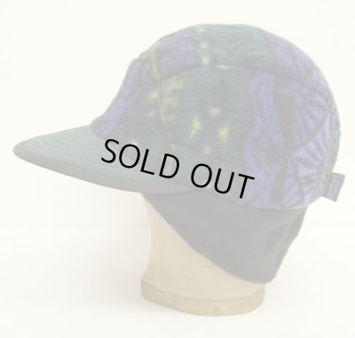 画像3: 90'S PATAGONIA "SYNCHILLA DUCKBILL CAP" フリースキャップ 総柄 USA製 (VINTAGE)