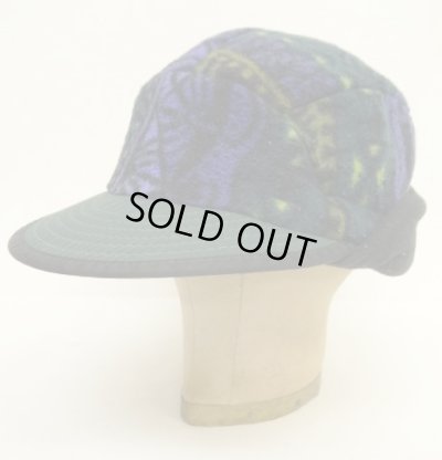画像5: 90'S PATAGONIA "SYNCHILLA DUCKBILL CAP" フリースキャップ 総柄 USA製 (VINTAGE)