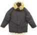 画像1: 00'S CARHARTT ファー付きフード 中綿入り ナイロン N-3Bジャケット ブラック (VINTAGE) (1)