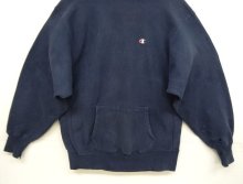 他の写真3: 90'S CHAMPION 刺繍タグ リバースウィーブ パーカー ネイビー USA製 (VINTAGE)