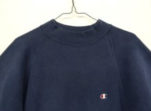 他の写真1: 90'S CHAMPION 刺繍タグ リバースウィーブ モックネック ネイビー USA製 (VINTAGE)