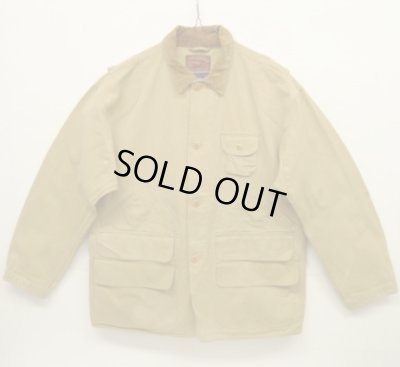 画像1: 90'S RALPH LAUREN "POLO SPORTSMAN" レザータグ ハンティングジャケット ベージュ (VINTAGE)