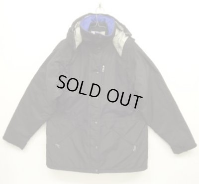 画像1: 80'S LL Bean "PENOBSCOT PARKA" 中綿入り ナイロンパーカー ブラック USA製 (VINTAGE)
