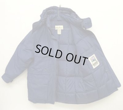 画像3: 90'S EDDIE BAUER "SNOW LINE" フード付き グースダウンジャケット ネイビー (VINTAGE)