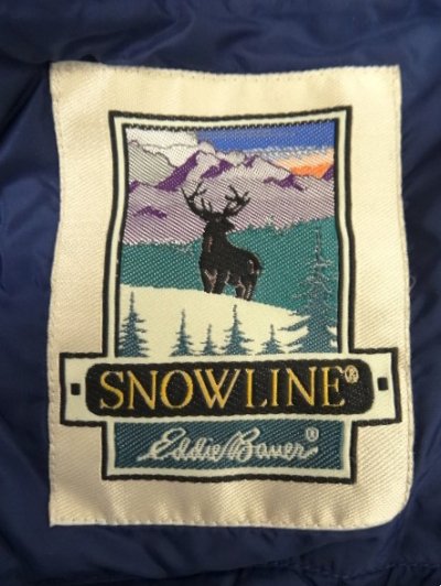 画像4: 90'S EDDIE BAUER "SNOW LINE" フード付き グースダウンジャケット ネイビー (VINTAGE)