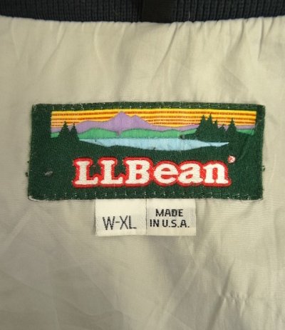 画像2: 80'S LL Bean "PENOBSCOT PARKA" 中綿入り ナイロンパーカー ブラック USA製 (VINTAGE)