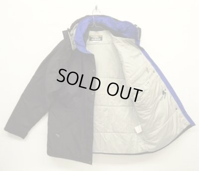 画像4: 80'S LL Bean "PENOBSCOT PARKA" 中綿入り ナイロンパーカー ブラック USA製 (VINTAGE)