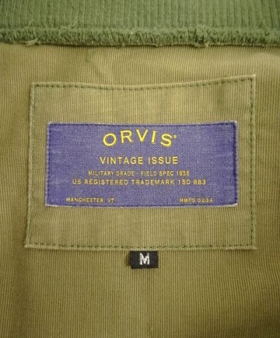 画像2: ORVIS コットンピケ フックボタン デッキジャケット カーキ (VINTAGE)