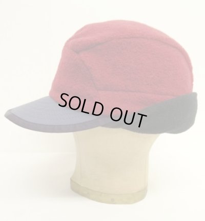 画像6: 90'S PATAGONIA "SYNCHILLA DUCKBILL CAP" フリースキャップ ダークレッド/ブラック USA製 (VINTAGE)