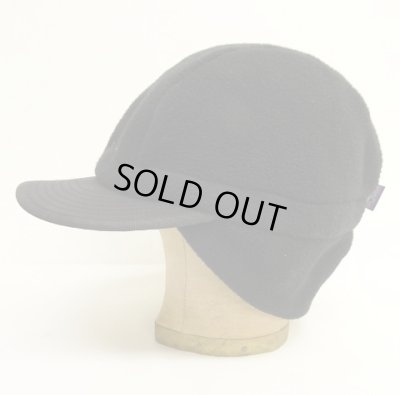 画像3: 08'S PATAGONIA "SYNCHILLA DUCKBILL CAP" フリースキャップ オールブラック (VINTAGE)