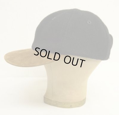 画像3: 90'S J.CREW 旧タグ ウール/スウェード ベースボールキャップ ブラウン/ブラウン USA製 (VINTAGE)